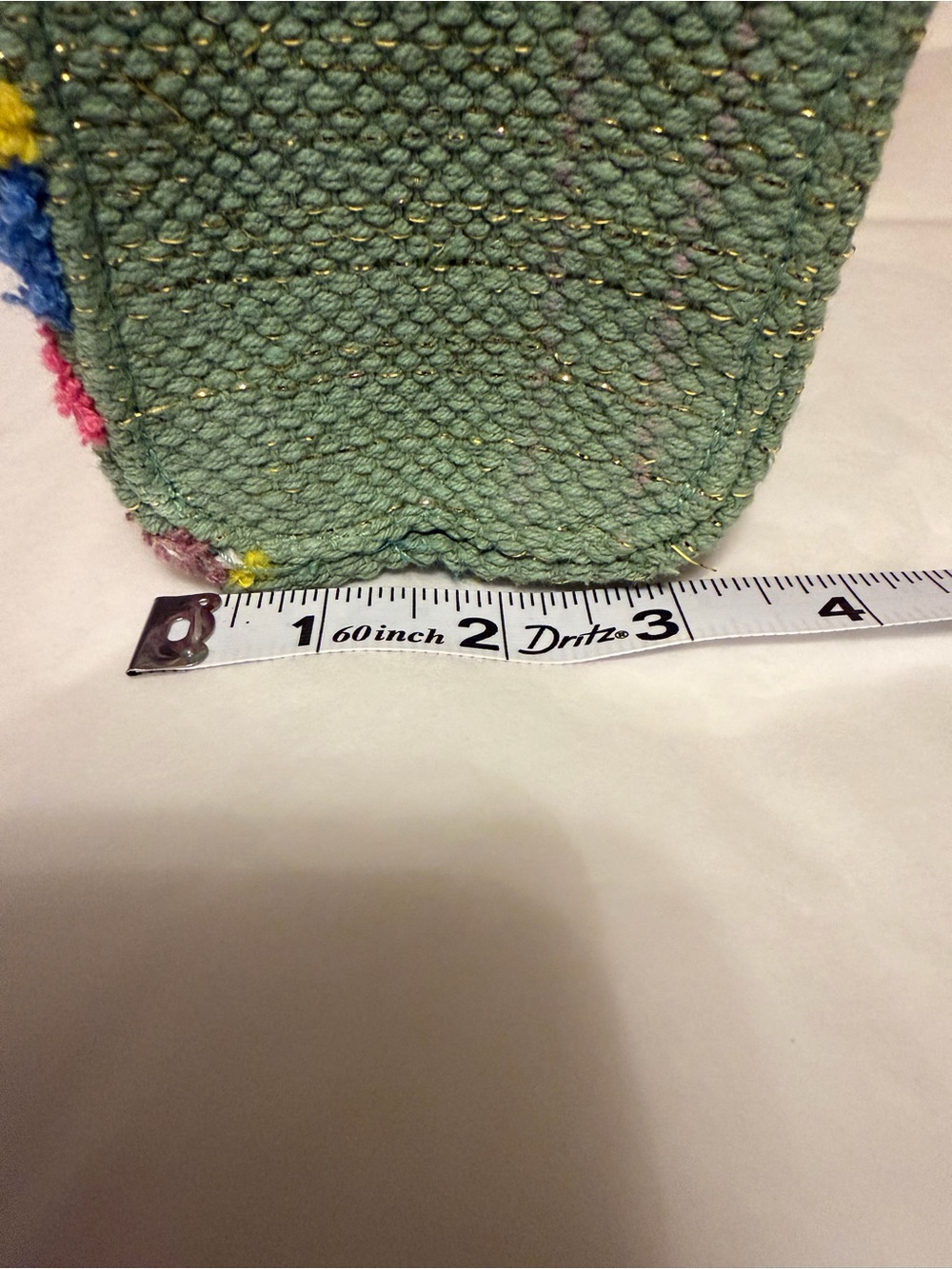 America & Beyond Groovy Eye handbag with Bamboo Handles & shoulder strap - Picture 7 of 7
